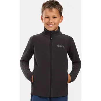 Chlapecká mikina Dětská fleece mikina KILPI GLAMER-J ZJ0203KI ČERNÁ 164