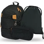 Školní 3 set - batoh, penál, sáček BAAGL Skate Darkness - 25 L