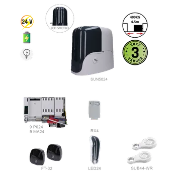 Pohon brány 900KSUN5024ER pro posuvnou bránu do 500kg