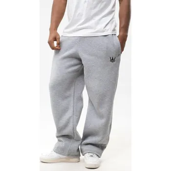 TEPLÁKY BAGGY Široké Volné Pánské Šedé Jigga Wear Výšivka Logo XXL