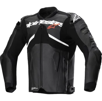 Sport Kožená bunda na motorku Alpinestars Atem 5 černo-bílá
