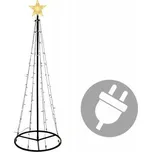 Vánoční dekorace - světelná pyramida, 180 cm, teplá bílá