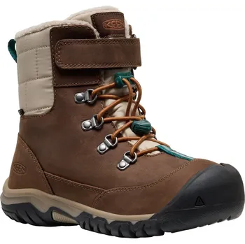 Dětské zimní boty KEEN Kanibou Wp Youth Velikost bot (EU): 34 / Barva: hnědá/šedá