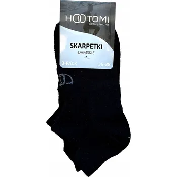 Dámské ponožky PONOŽKY 3 černých KOTNÍKOVÉ PONOŽKY PONOŽKY vel. , Hootomi