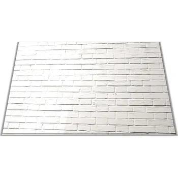 Kuchyňské prkénko Glasdekor Skleněné prkénko bílá cihlová zeď Prkénko: 30x20cm
