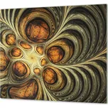 Glasdekor Ochranná deska s hnědým abstraktním vzorem Rozměr V/Š: 40x40 cm, Lepení na zeď: Bez lepení na zeď