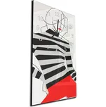 Glasdekor Nástěnné hodiny 30x60cm malovaná silueta ženy Materiál: plexi
