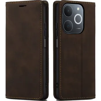 Pouzdro na mobilní telefon Pouzdro s klopou Radian pro realme Note 70T, hnědé