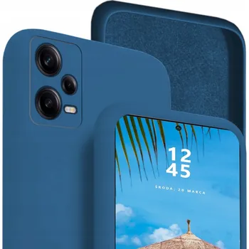 Pouzdro na mobilní telefon Zadní Kryt RCBR pro Xiaomi Redmi Note 12 Pro plus 5G SILICON CASE modrý