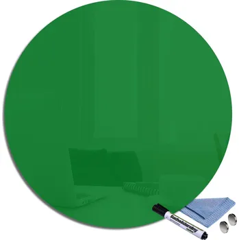 Glasdekor Magnetická skleněná tabule kulatá pr.30cm Barva: Zelená tráva, Rozměr V/Š: pr. 30cm