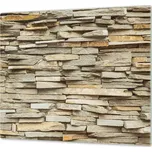 Glasdekor Ochranná deska kamenná zeď Rozměr V/Š: 55x55 cm, Lepení na zeď: S lepením na zeď