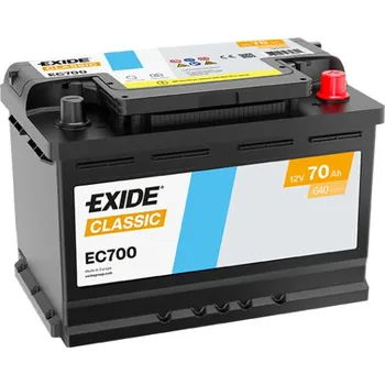 Autobaterie EXIDE Classic 12V 70Ah 640A 278x175x190