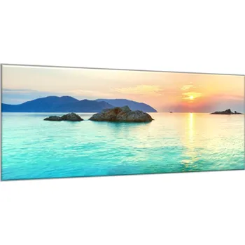 Obraz Glasdekor Obraz skleněný východ slunce nad mořem Rozměry-obdélník V/Š: 30 x 40 cm