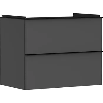 Koupelnový nábytek Skříňka pod umyvadlo bez umyvadla Hansgrohe Xelu Q 78x62,5x47,5 cm šedá matná 54028670