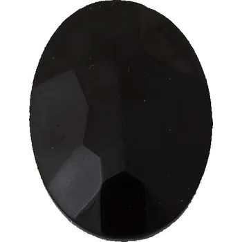 Korálek CZ Bižuterní kámen Ovál 25/18mm Černá