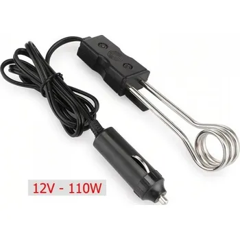 Bojler ponorný ohřívač vody 12V kabel se zástrčkou, 110W