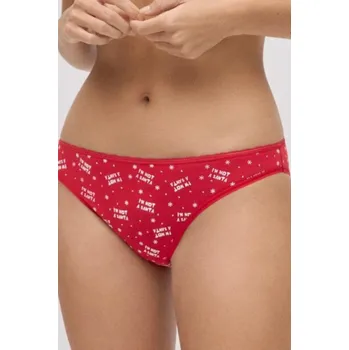 Kalhotky VÁNOČNÍ KALHOTKY PRO ŽENY 19489 červená XL