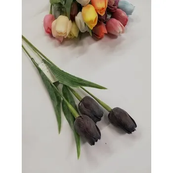 umělá květina Dekorační umělá květina - tulipán morušový