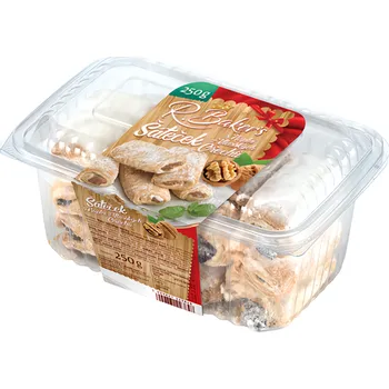 Trvanlivě pečivo R.Bakers Šátečky plněné ořechy 250g