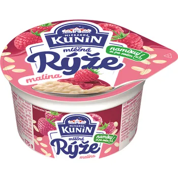 Rýže Mlékárna Kunín Mléčná rýže malina 175g
