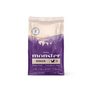 Monster Psí granule pro seniory – z krůty a kuřete Hmotnost: 2 kg