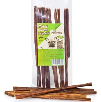 Pamlsek pro psa Natureca Naturece Sušené vepřové spaghetti 60 g