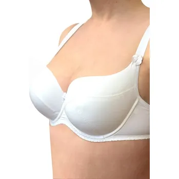 Podprsenka Malinez Nicole Light hladká podprsenka s plnými košíčky bílá 70D