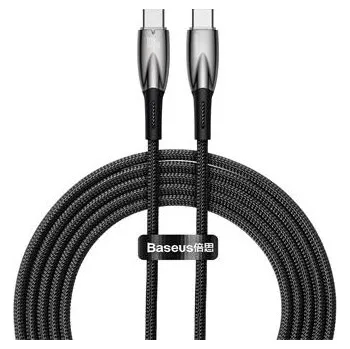 Datový kabel Baseus Glimmer Series Fast Charging Datový Kabel USB-C - USB-C 100W 2m Black