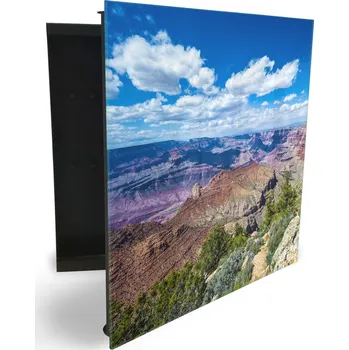 Skříňka na klíč Glasdekor skříňka na klíče - Arizona Grand Canyon Otevírání: Levé, Barva skříňky: Černá