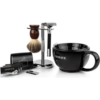 Holicí strojek Kompletní set na holení QSHAVE Parthenon black Barva holicího strojku: Černá + DÁREK: Cestovní voda po holení ALPA 50 ml ZDARMA