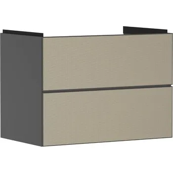 Koupelnový nábytek Skříňka pod umyvadlo bez umyvadla Hansgrohe Xevolos E 78x57,5x47,5 cm břidlicová matná šedá mat 54180390