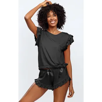 Dámské erotické prádlo Pyžamo Dkaren Lulu Barva: Černá, Velikost: L