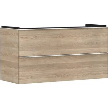 Koupelnový nábytek Skříňka pod umyvadlo bez umyvadla Hansgrohe Xelu Q 118x62,5x47,5 cm přírodní dub 54037700