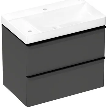 Koupelnový nábytek Skříňka s umyvadlem Hansgrohe Xelu Q 80x69,5x48 cm šedá matná 54378670