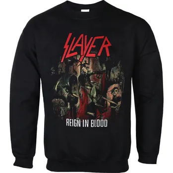 Pánské oblečení mikina bez kapuce pánské Slayer - - ROCK OFF - SLAYSWT01MB SL001SW - XXL