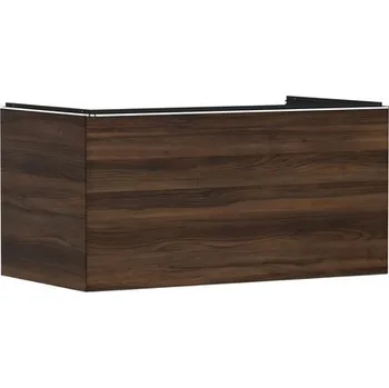 Koupelnový nábytek Skříňka pod umyvadlo pod desku Hansgrohe Xelu Q 98x49,5x55 cm tmavý ořech 54061000