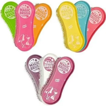 Čištění pro koně 8609 Kartáč Magic na koně plastový mix barev