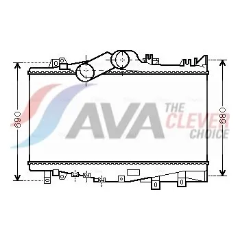 Příslušenství pro turbodmychadlo Chladič turba AVA 20033018