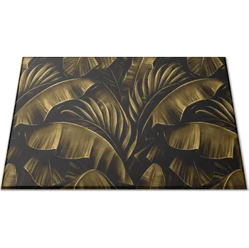 Kuchyňské prkénko Glasdekor Skleněné prkénko abstraktní palmové a banánové listí Prkénko: 30x20cm