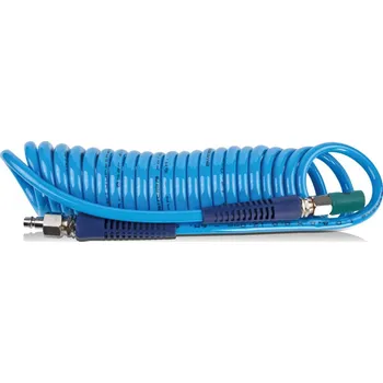 Kompresor Spirálová PU hadice 7,5 m, o 8/12 mm, 8 bar s rychlospojkou