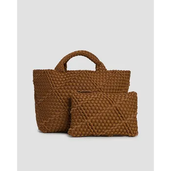Ručně Vyplétaná Dámská Kabelka Naghedi St Barths Medium Tote Sn03013pn-harbor