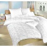 Povlečení Dada Damašek Dahlia bílé 140x220, 70x90 cm