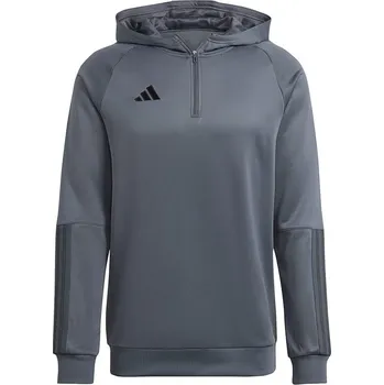 Pánská mikina Pánská mikina s kapucí sportovní mikina Adidas s kapucí na čtvrtinový zip Tiro 23 vel L