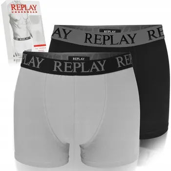 Boxerky Spodní Prádlo Boxerky Replay černé, velikost XL