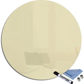 Glasdekor Magnetická skleněná tabule pr.100cm Barva: Béžová, Rozměr V/Š: pr. 100cm