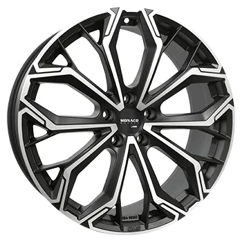 Alu kolo Alu kola MONACO WHEELS GPC17, 19x8 5x112 ET45, černá matná + leštění (zátěžová)