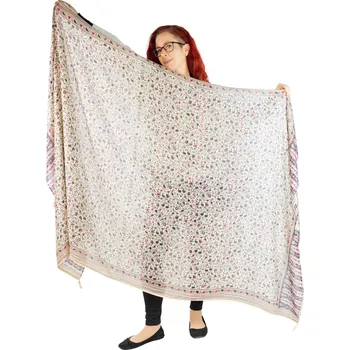 Šála Sarong / pareo / plážový šátek Napea Magenta-Black, Sittar.cz