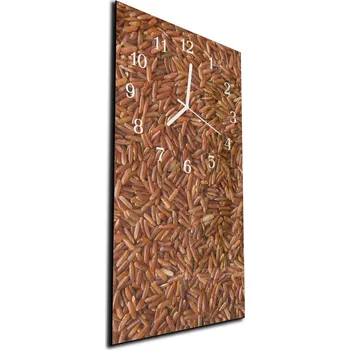 Hodiny Glasdekor Nástěnné hodiny 30x60cm zrna rýže Materiál: plexi