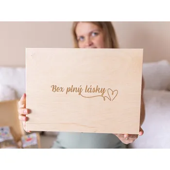 Dárková krabička ČistéDřevo Dárková sada - Box plný lásky