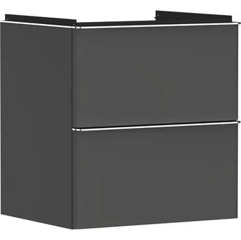 Koupelnový nábytek Skříňka pod umyvadlo bez umyvadla Hansgrohe Xelu Q 58x62,5x47,5 cm šedá matná 54024000